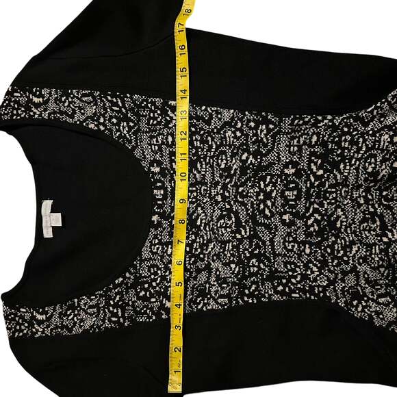 NY & Co  Black Knit Long Sleeve Peplum Whimsigoth Witchy Sweater - Picture 4 of 6